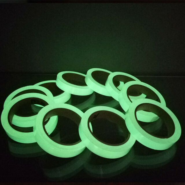 2PC Luminous Tape Self Adhesive Glow In The Dark Wall Sticker Fluorescent Light