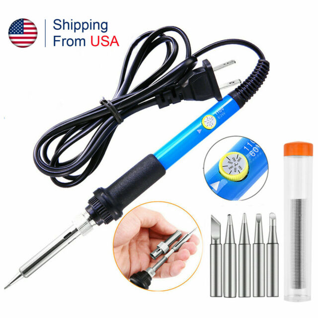 60W Soldering Iron Digital LCD Electric Welding Tools Solder Wire Tweezers Hand