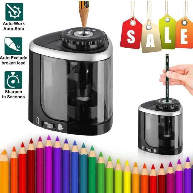 Automatic Electric Pencil Sharpener For Kids Battery Operated Home School Office