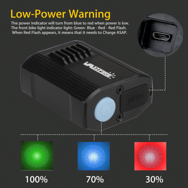 1200Lm LED Bicycle Headlight Mountain Bike Front Lamp Light Rechargeable 5 Modes