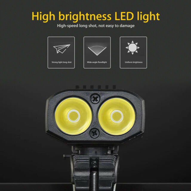 1200Lm LED Bicycle Headlight Mountain Bike Front Lamp Light Rechargeable 5 Modes