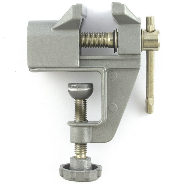 1.5" MINI TABLE BENCH VISE Work Clamp Swivel Hobby Craft Repair Tool Jewelers