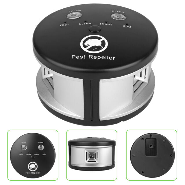 360° Ultrasonic Repellent Pest Rat Mice Rodent Repeller Electronic Control Home