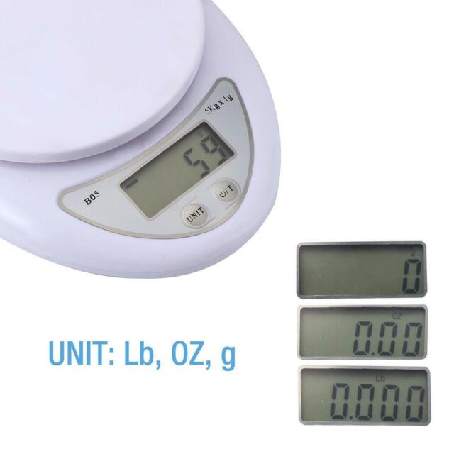 5kg 5000g/1g Digital Kitchen Food Diet Electronic Weight Balance Scale + Manual