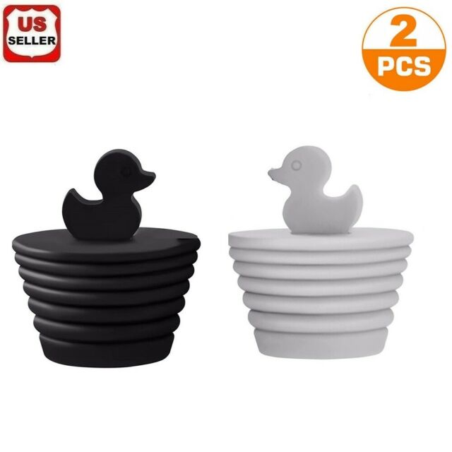 2pk Universal Silicone Bath Tub Stopper Plug for Bathtub and Bathroom Sink Drain