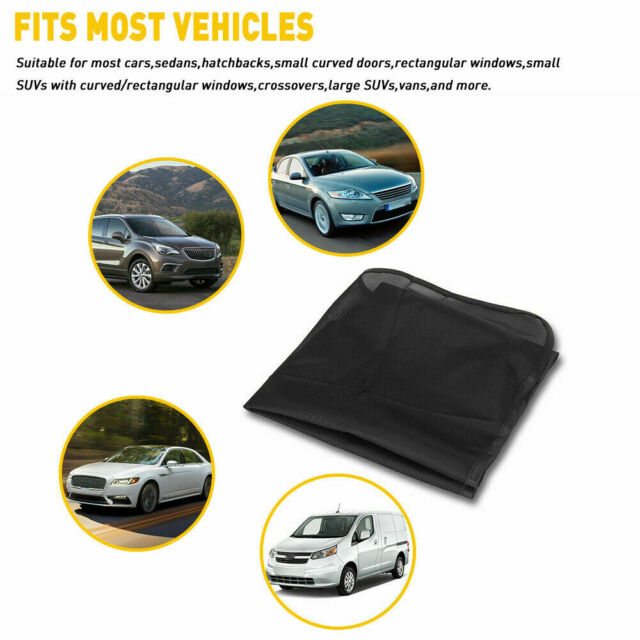 4X Magnetic Car Window Sun Shade Cover Mesh Side Front Rear Shield UV Protection