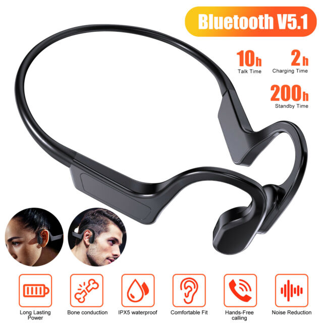 Bone Conduction Headphones Bluetooth 5.1 Wireless Open Ear Outdoor Sport Headset