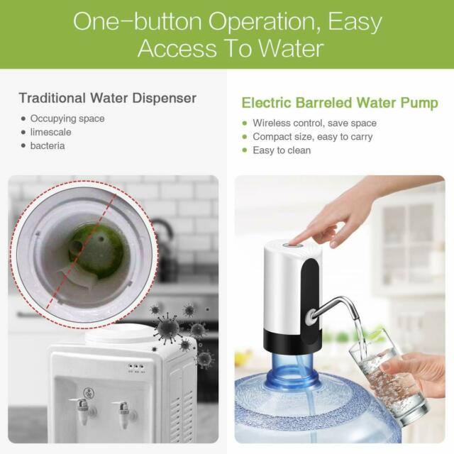 Water Bottle Switch Pump Electric Automatic Universal Dispenser 5 Gallon USB New