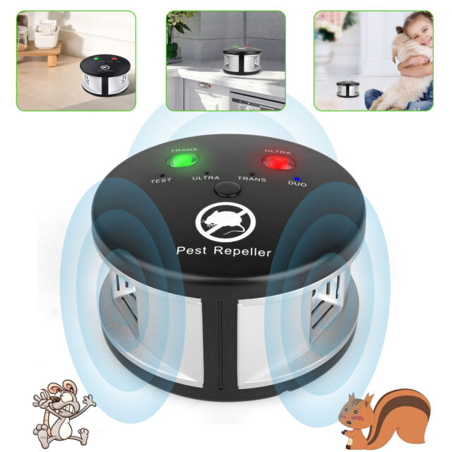 360° Ultrasonic Repellent Pest Rat Mice Rodent Repeller Electronic Control Home