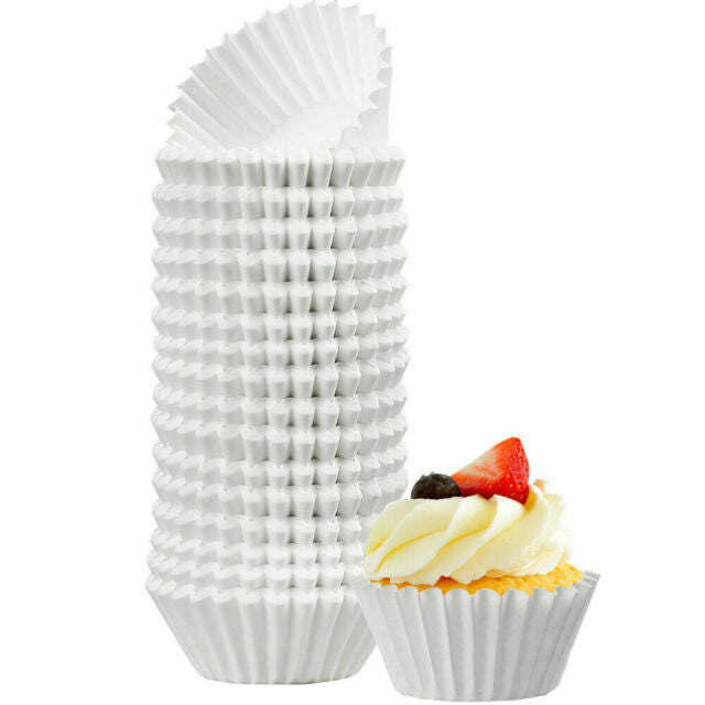 500pc White Cupcake Liners Mini Muffin Liners Wrappers Paper Baking Cups