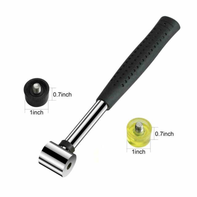 25mm Mini Small Rubber And Nylon Head Face Mallet Hammer Handle Shaft