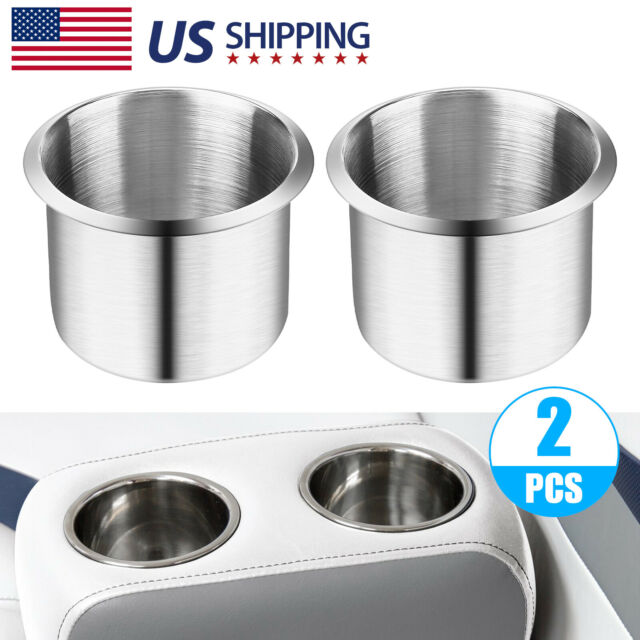 Universal Stainless Steel Cup Drink Holders for Car Boat Truck Marine Camper RV