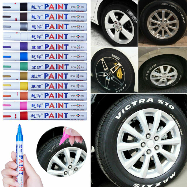 Waterproof Permanent Paint Marker Pen for Car Tyre Tire Tread Rubber Metal 12Pcs