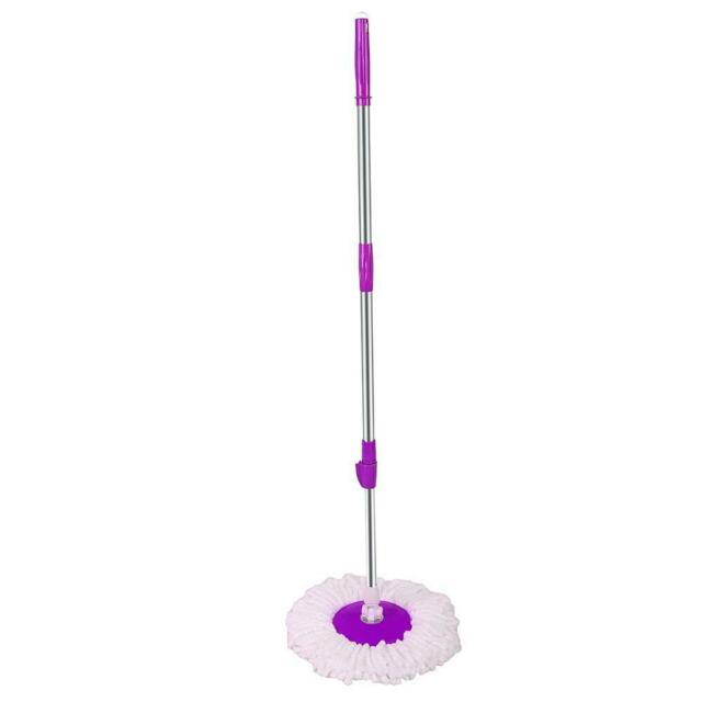 360°Rotating Head Easy Magic Floor Mop Bucket 2x Head Microfiber Spinning US