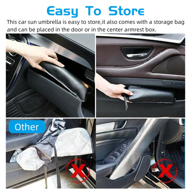 Foldable Car Sun Shade Windshield Sunshade Front Window Cover Visor UV Umbrella