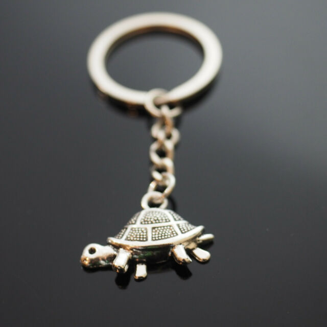 Cute Turtle Sea Tortoise Charm Pendant 19x27mm Keychain Gift Key Chain