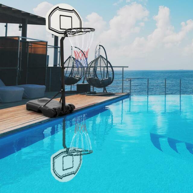 Adjustable Water Play Sports Basketball Hoop Backboard Swimming Pool Games