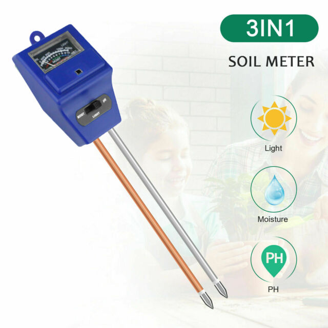 3 in1 Soil Tester Water PH Moisture Light Test Meter Kit For Garden Plant Flower