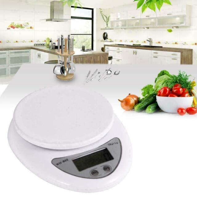 5kg 5000g/1g Digital Kitchen Food Diet Electronic Weight Balance Scale + Manual