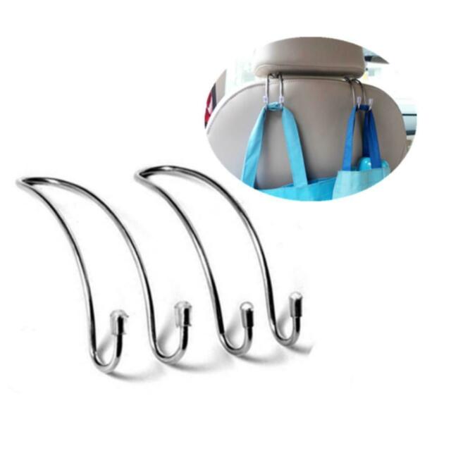 4x PCS Lot Car Seat Hooks Headrest Front Back Coat Purse Clothes Hanger Holder