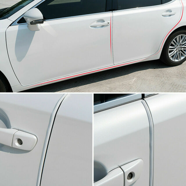 10Ft Car Door Edge Guard Moulding Trim Rubber Seal Strip Scratch Protector White