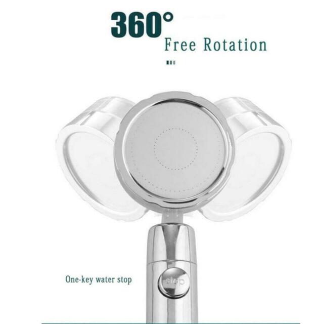 High-Pressure Shower Head 360 Rotated Powerful Water Saving Hand Spray Bathroom