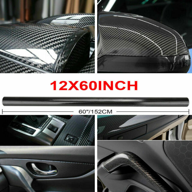 Auto Accessories 7D Glossy Carbon Fiber Vinyl Film Car Interior Wrap Stickers