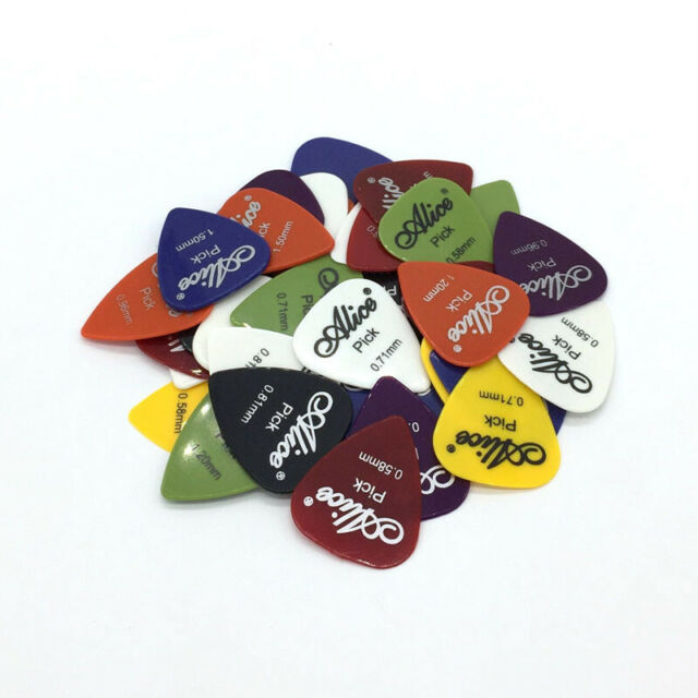 100Pc Guitar Picks Acoustic Electric Plectrum Celluloid 0.58 0.71 0.81 0.96 1.2