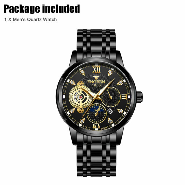 Waterproof Men's Watch Stainless Steel Quartz Luminous Classic Wristwatch Luxury