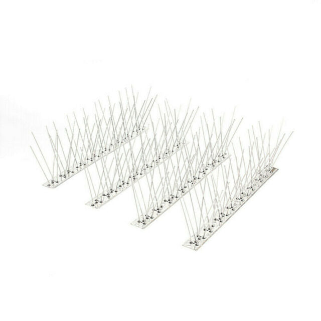 5 Pack Bird Spikes for Pigeons Small Birds,Stainless Steel Deterrent-Cover4 Feet