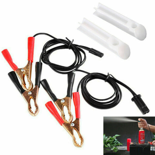 Universal Fuel Injector Flush Cleaner Adapter DIY Kit Car Cleaning Tool + Nozzle