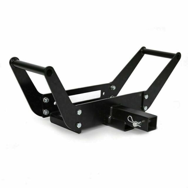 Foldable Winch Mounting Plate Cradle Mount For 2'' Hitch Receiver 4WD SUV Truck