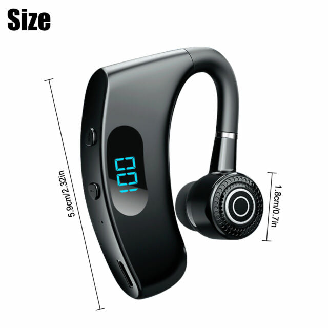 Wireless Bluetooth 5.2 Earpiece Headset Driving Trucker Earbuds Noise Cancelling