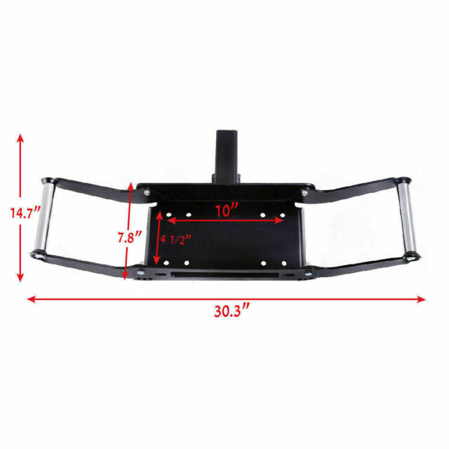 Foldable Winch Mounting Plate Cradle Mount For 2'' Hitch Receiver 4WD SUV Truck