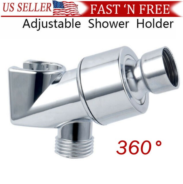 360° Adjustable ABS Bathroom Universal Shower Head Holder Handheld Shower