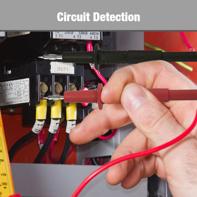 8Pieces Multimeter Test Lead Kit for Fluke Meter Electrical Alligator Clip Probe Kit