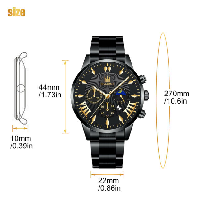 Men's Watch Relojes De Hombre Stainless Steel Quartz Luminous Classic WristWatch