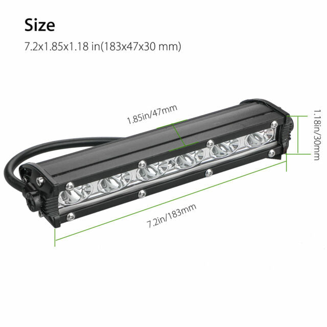 7''  18W Spot LED Work Light Bar Lamp Driving Fog Offroad SUV 4WD Car Boat Truck