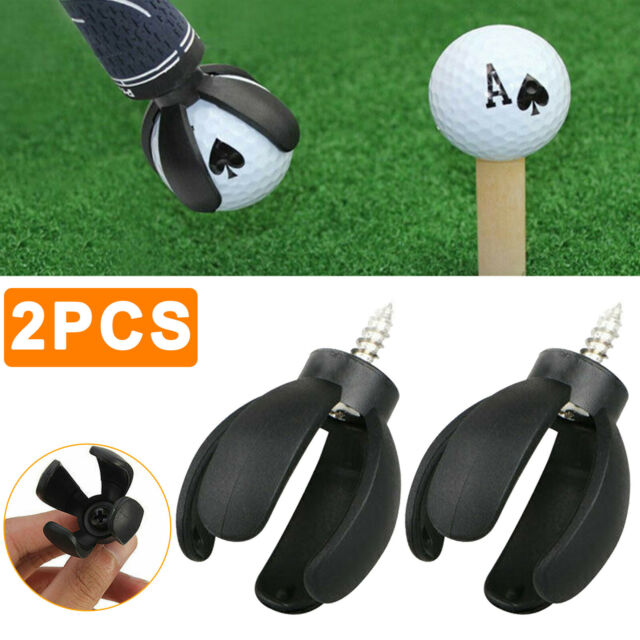 2X 4-Prong Golf Ball Pick Up Retriever Grabber Claw Sucker Tool For Putter Grip