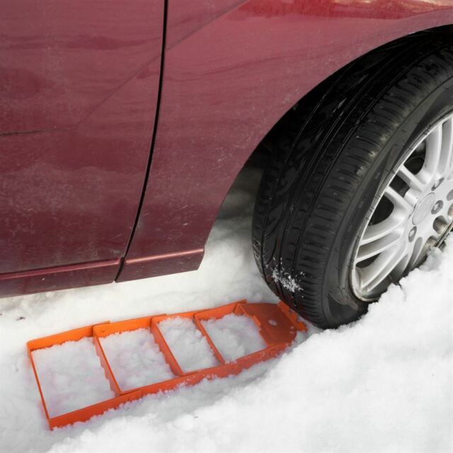 Apex TP-7417 Heavy Duty Vehicle Recovery Traction Grip Track (Orange, Single)