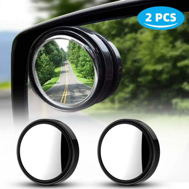 2Pcs Blind Spot Mirrors Round HD Glass Convex 360° Side Rear View Mirror for Car