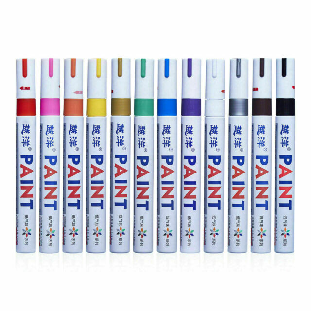 14Pcs Waterproof Permanent Paint Marker Pen For Car Tyre Tire Tread Rubber Metal