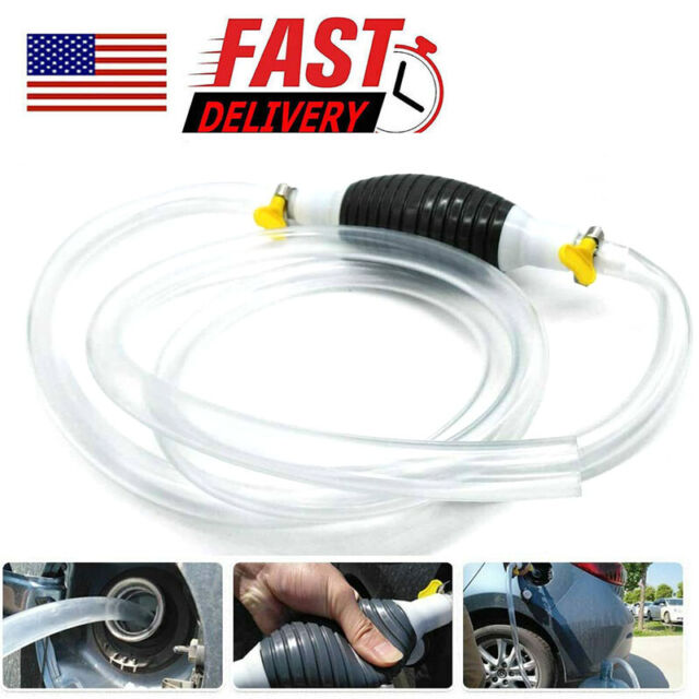 NEW Gas Transfer Siphon Pump Gasoline Siphone Hose Oil Water Fuel Transfer Pump