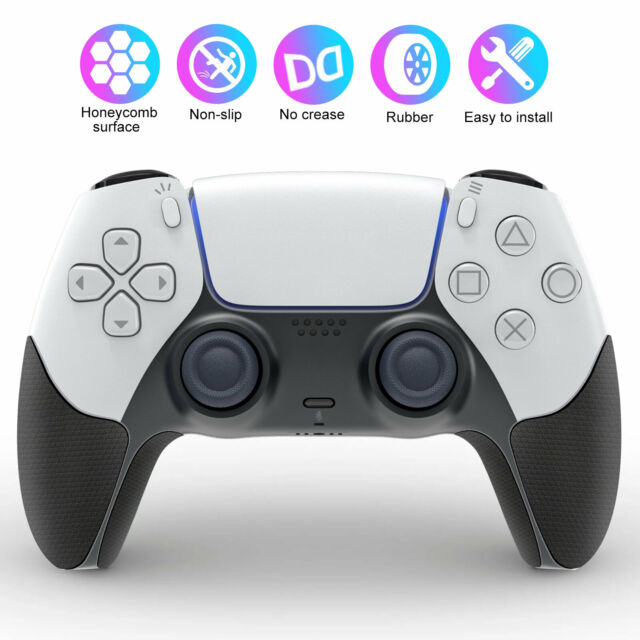 For PS5 Controller Rubber Grip Skin Cover Kit Skidproof Sweat-Absorbent Soft Pad