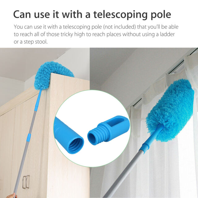 Microfiber Duster Cleaning Brush Dust Cleaner Bendable Handle Soft Ceiling Fan