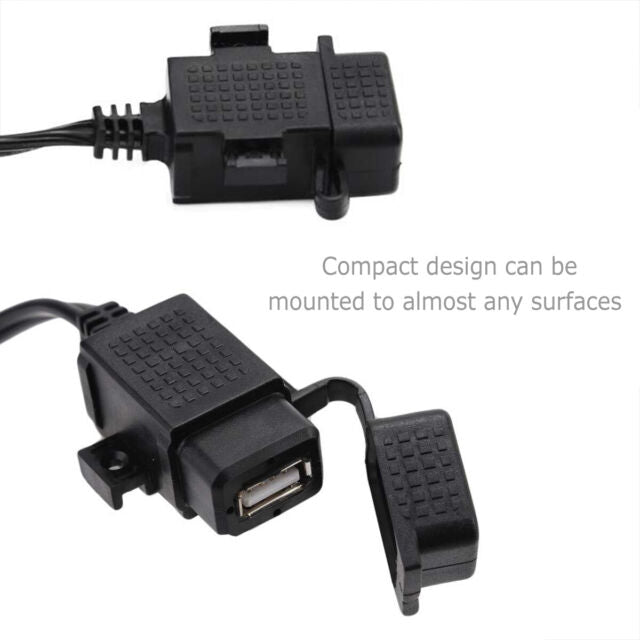 Waterproof SAE to USB Charger / Adapter for Motorcycle Cable Phone GPS Tablets