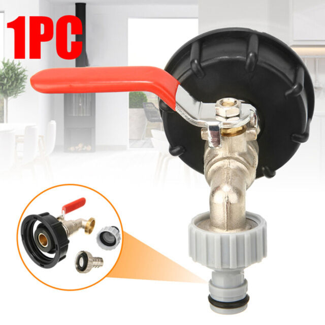 IBC Tote Tank Valve Drain Adapter 1/2" Garden Hose Faucet Water Connector US