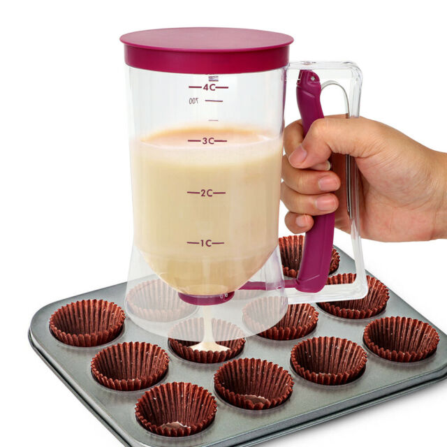 900ML Pancake Baking Batter Dispenser Measuring Cup Muffin Cream Separating Tool