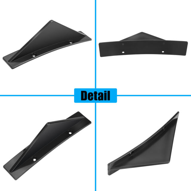 4x Universal Car Rear Lower Bumper Diffuser Shark Fins Spoiler Lip Wing Splitter