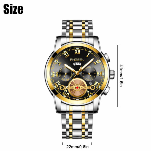 Waterproof Men Watch Classic Stainless Steel Quartz Business Luminous Wristwatch